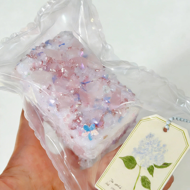 ライトパープルトーストシリーズ - オリジナル-食品用シリコ-ン-柔らかくふわふわ-手作り-ストレス解消おもちや-食品袋包装