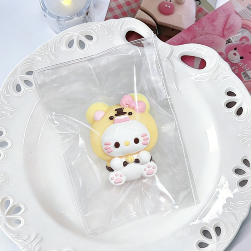 小動物シリーズ-クリーム感食品グレードシリコーン-柔らかくふわふわ-手作り-交換用袋を1つプレゼント-ストレス解消おもちゃ-押しつぶしおもちゃ ン 萌え スクイーズ センター