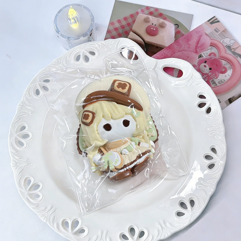 55種類 キュートな女の子シリーズ-クリーム感食品グレードシリコーン-柔らかくふわふわ-手作り-交換用袋を1つプレゼント-ストレス解消おもちゃ-押しつぶしおもちゃ ン 萌え スクイーズ センター