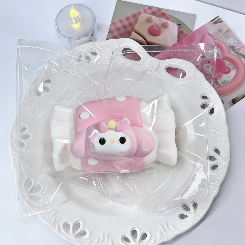 小動物シリーズ-クリーム感食品グレードシリコーン-柔らかくふわふわ-手作り-交換用袋を1つプレゼント-ストレス解消おもちゃ-押しつぶしおもちゃ ン 萌え スクイーズ センター