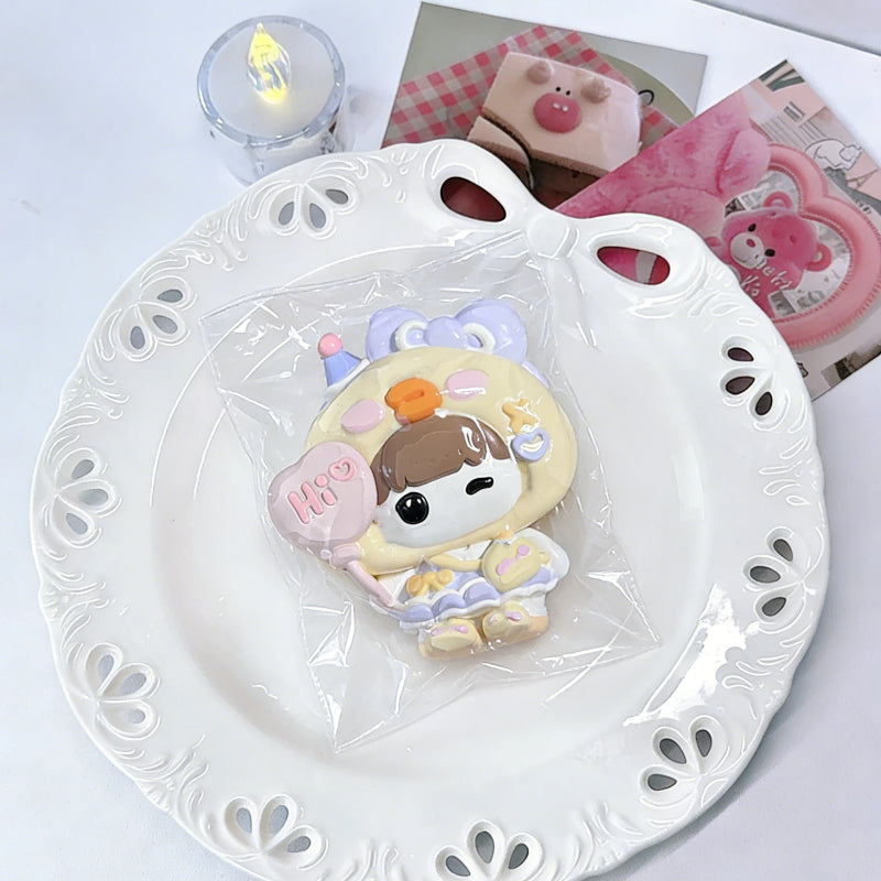55種類 キュートな女の子シリーズ-クリーム感食品グレードシリコーン-柔らかくふわふわ-手作り-交換用袋を1つプレゼント-ストレス解消おもちゃ-押しつぶしおもちゃ ン 萌え スクイーズ センター