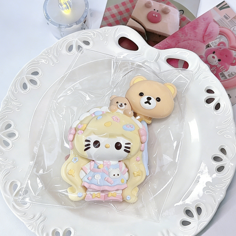 55種類 キュートな女の子シリーズ-クリーム感食品グレードシリコーン-柔らかくふわふわ-手作り-交換用袋を1つプレゼント-ストレス解消おもちゃ-押しつぶしおもちゃ ン 萌え スクイーズ センター