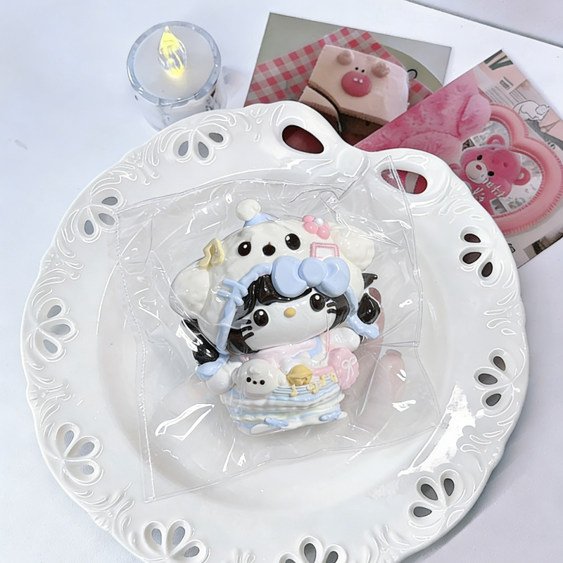 55種類 キュートな女の子シリーズ-クリーム感食品グレードシリコーン-柔らかくふわふわ-手作り-交換用袋を1つプレゼント-ストレス解消おもちゃ-押しつぶしおもちゃ ン 萌え スクイーズ センター