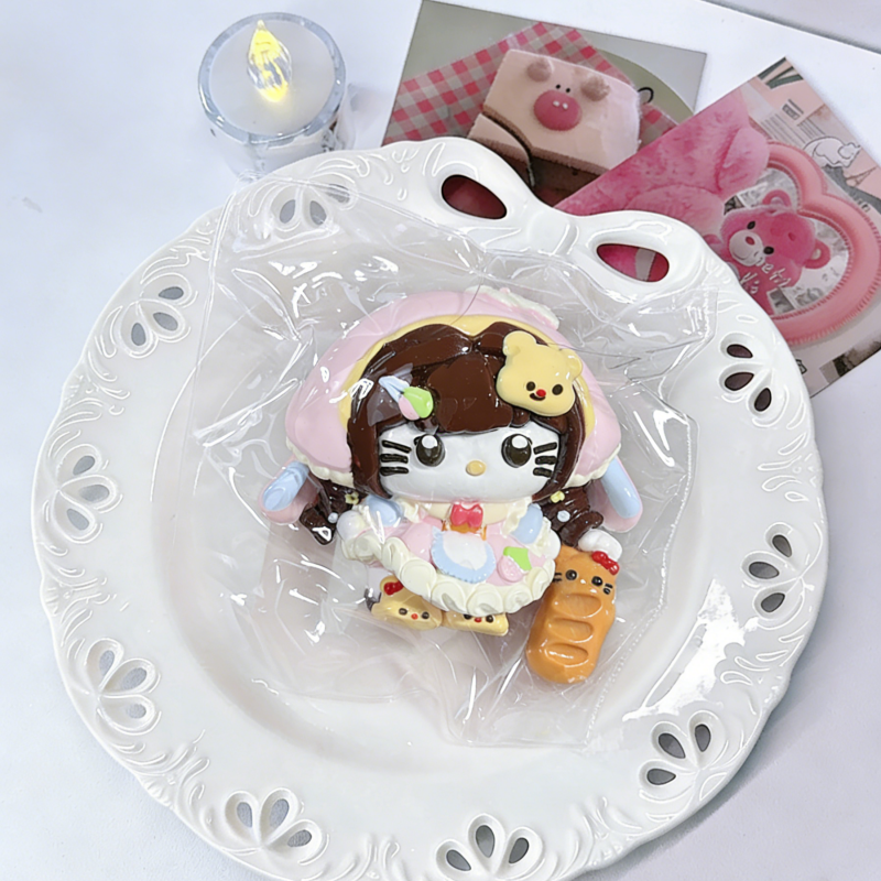 55種類 キュートな女の子シリーズ-クリーム感食品グレードシリコーン-柔らかくふわふわ-手作り-交換用袋を1つプレゼント-ストレス解消おもちゃ-押しつぶしおもちゃ ン 萌え スクイーズ センター