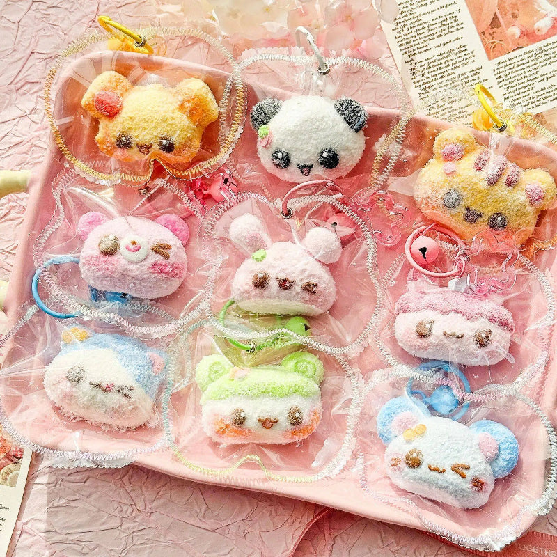 捏捏商品リンク｜可愛い小動物｜動物ヘッドチャーム｜クリスマスデザイン｜大きな尾のキャラクターぬいぐるみ｜大型可愛い動物｜食品グレードシリコン｜クリーム粘土捏捏ストレス解消玩具 ASMRフイジエットトイ