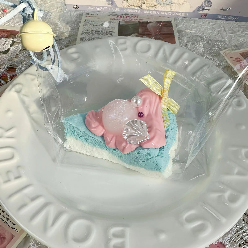 食品グレードシリコーン-ソフトでゆっくりと元に戾る食べ物シミュレ-ショントイ、超ふわふわてたまらないケーキスクイ-ズストレス解消おもちや-マーメイドバスク